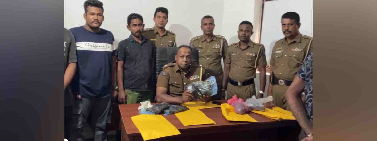 කඳාන ප්‍රදේශයේ සොයාගත් මත්ද්‍රව්‍ය අවසන් වාර්තාව